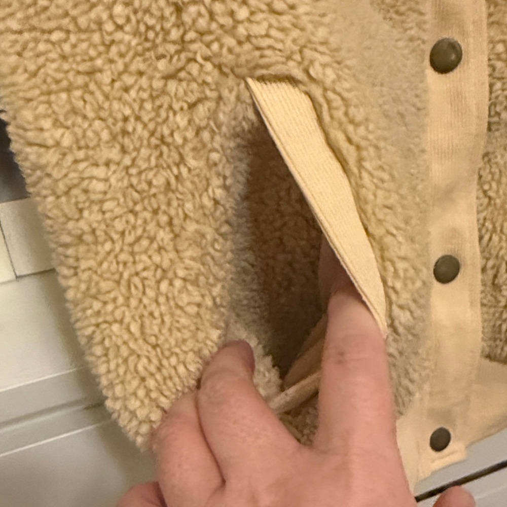 Women's Tan Teddy Jacket - Picture 6 of 13